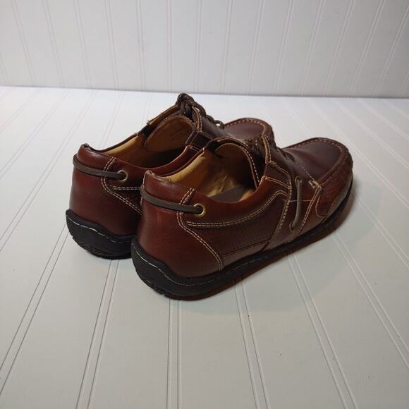 Johnston & Murphy Men\'s Shoes Tan Sheepskin Leather Lace Up Loafers Size 9.5 M main image 6
